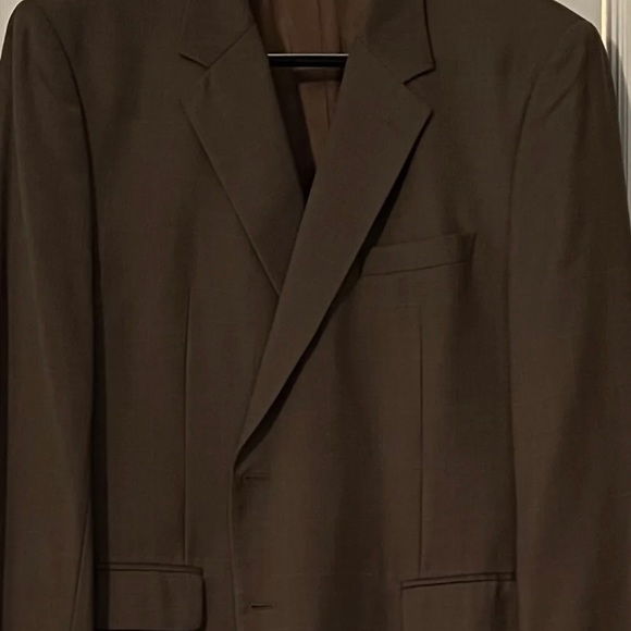 JOSEPH A. BANK MEN’S TAUPE & CHAMPAGNE WINDOW PANE WOOL & CASHMERE SPORT COAT/PO - Picture 5 of 13